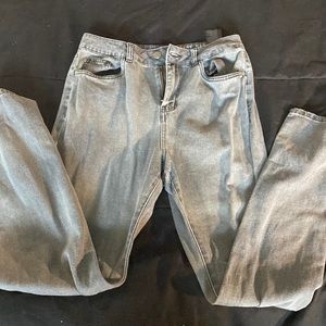 ASOS Faded Black Mom Jeans